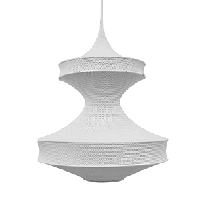 Подвесной вязаный белый светильник «Моника»