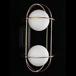 Бра настенное с 2 белыми плафонами Karina варинант исполнения - 3 | Loft Concept в Волгограде