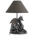 Настольная лампа с абажуром Дракон Silver Dragon варинант исполнения - 2 | Loft Concept в Волгограде