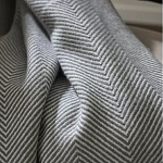 Плед из шерсти мериноса серого цвета 130×180 см Gray Waves варинант исполнения - 6 | Loft Concept в Волгограде