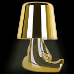 Настольная лампа фигурная золотого цвета с гладким абажуром Высота 16 см Sophia варинант исполнения - 5 | Loft Concept в Волгограде