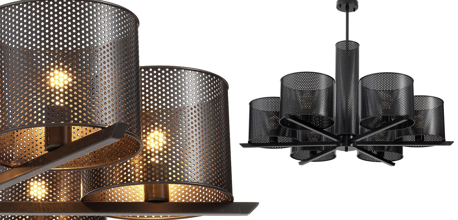 Люстра Eichholtz Chandelier Morrison Bronze Люстра Eichholtz Chandelier Morrison Bronze - Loft-Concept в Волгограде