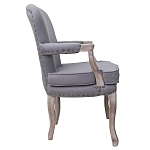 Кресло Aubrey Classical Armchair grey flax варинант исполнения - 1 | Loft Concept в Волгограде