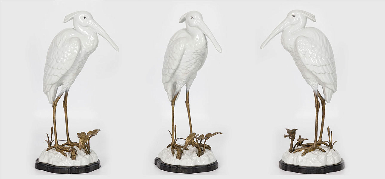 Статуэтка фарфоровая Цапля White heron Статуэтка фарфоровая Цапля White heron - Loft-Concept в Волгограде