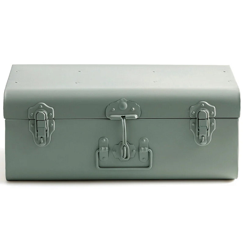 Металлический сундук Metal Chest Green Зеленый шалфей Металлический сундук Metal Chest Green Зеленый шалфей в Волгограде | Loft Concept