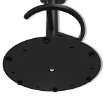 Барный стул вращающийся со спинкой и подлокотниками Douglas Rhombus Черный Велюр варинант исполнения - 8 | Loft Concept в Волгограде