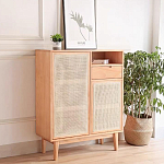 Комод с плетеными дверками и открытой нишей  с ящиком Dora Sideboard варинант исполнения - 2 | Loft Concept в Волгограде