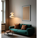 Подвесной вязаный белый светильник «Моника» варинант исполнения - 2 | Loft Concept в Волгограде