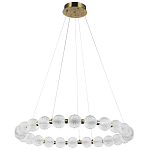 Светодиодная кольцевая люстра с круглыми плафонами Crystal Globule Chandelier варинант исполнения - 4 | Loft Concept в Волгограде