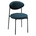 Стул металлический с мягкой спинкой и сиденьем из велюра Alfie Chair варинант исполнения - 3 | Loft Concept в Волгограде