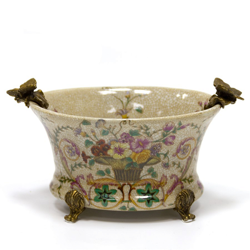 Чаша Bowl Pansies Бежевый Бронза Чаша Bowl Pansies Бежевый Бронза в Волгограде | Loft Concept