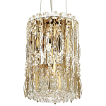 Подвесной светильник с металлическими и хрустальными подвесками Bonnay Crystal Hanging Lamp варинант исполнения - 1 | Loft Concept в Волгограде