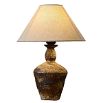 Настольная лампа с керамическим фактурным основанием и тканевым абажуром Eastern Tale варинант исполнения - 6 | Loft Concept в Волгограде