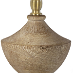 Настольная лампа деревянная с белым абажуром Wooden Table Lamp варинант исполнения - 3 | Loft Concept в Волгограде