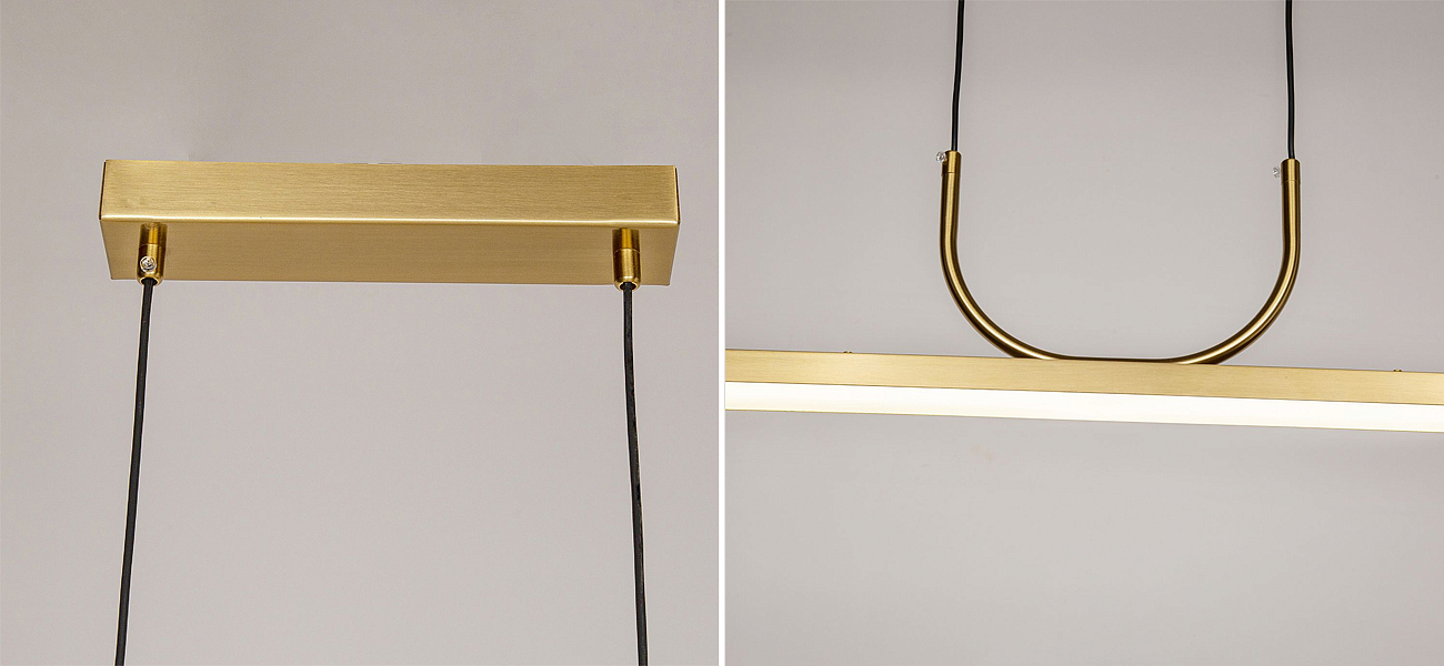 Минималистичная золотая люстра Trumpet tube Минималистичная золотая люстра Trumpet tube - Loft-Concept в Волгограде