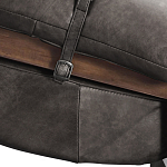 Кресло Duncan винтажная черная кожа варинант исполнения - 5 | Loft Concept в Волгограде