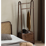 Вешалка деревянная с 2- мя ящиками Moon Walnut Furniture варинант исполнения - 11 | Loft Concept в Волгограде