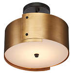 Потолочный светильник круглый светодиодный Semicircular Gold Panels старинная латунь варинант исполнения - 2 | Loft Concept в Волгограде