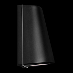 Уличный настенный светильник светодиодный конусообразной формы черного цвета из металла Urban Minimalist варинант исполнения - 3 | Loft Concept в Волгограде