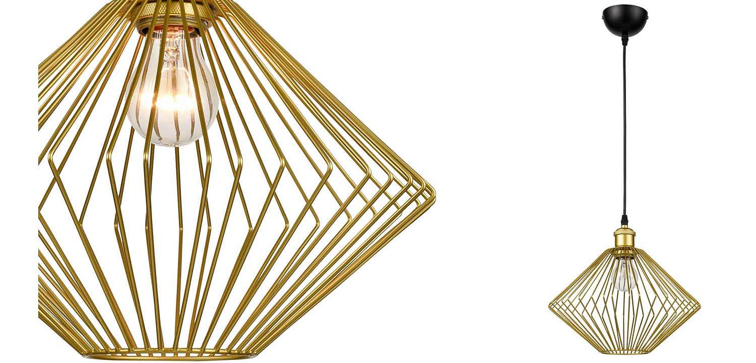 Подвесной светильник Loft Wire Cage gold Подвесной светильник Loft Wire Cage gold - Loft-Concept в Волгограде