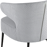 Современное мягкое кресло на металлических ножках Rakush Grey варинант исполнения - 7 | Loft Concept в Волгограде