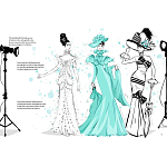 Megan Hess. Audrey Hepburn варинант исполнения - 2 | Loft Concept в Волгограде