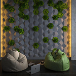 Гипсовая 3D Панель M-30 варинант исполнения - 1 | Loft Concept в Волгограде