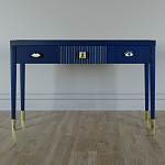 Дизайнерский Письменный стол Elsa Dreams Blue с тремя ящиками варинант исполнения - 1 | Loft Concept в Волгограде