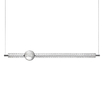 Подвесной светильник линейный с шарообразным рифленым плафоном Crystal Globule варинант исполнения - 1 | Loft Concept в Волгограде