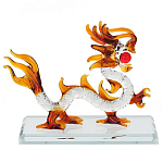 Декоративная стеклянная статуэтка Дракон Glass Dragon Statuette варинант исполнения - 3 | Loft Concept в Волгограде