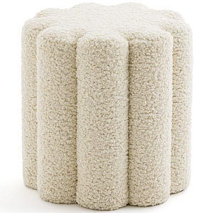 Пуф с обивкой из ткани букле Flo Pouf