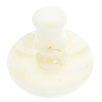 Подсвечник в виде чаши из натурального камня оникс Stone Candlestick варинант исполнения - 2 | Loft Concept в Волгограде