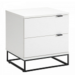 Тумба прикроватная белая с ящиками Strict Lines варинант исполнения - 1 | Loft Concept в Волгограде