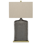 Настольная лампа керамическая с тканевым прямоугольным абажуром Flask варинант исполнения - 4 | Loft Concept в Волгограде