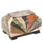 Шкатулка из натурального камня змеевик Stone Casket варинант исполнения - 1 | Loft Concept в Волгограде