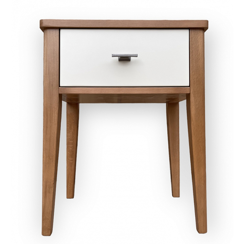 Тумба прикроватная с ящиком Tasteful Furniture Коричневый Серый Слоновая кость Тумба прикроватная с ящиком Tasteful Furniture Коричневый Серый Слоновая кость в Волгограде | Loft Concept