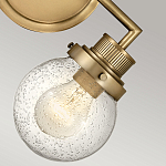 Бра для ванных комнат с прозрачным шарообразным плафоном из стекла с пузырьками на круглом основании Hinkley варинант исполнения - 15 | Loft Concept в Волгограде