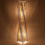 Торшер из перламутра на металлическом каркасе Indonesian Wave варинант исполнения - 4 | Loft Concept в Волгограде
