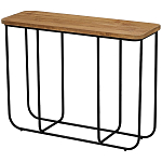 Консоль с деревянной столешницей Lyon Wood Metal Console варинант исполнения - 1 | Loft Concept в Волгограде