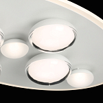 Потолочный светильник овальной формы белого цвета с 7-ю лампами Lunar Pebbles варинант исполнения - 6 | Loft Concept в Волгограде