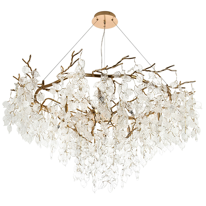 Люстра с хрустальными подвесками в виде листьев Fairytree Leaves Gold Chandelier 10 Золотой Прозрачный Люстра с хрустальными подвесками в виде листьев Fairytree Leaves Gold Chandelier 10 Золотой Прозрачный в Волгограде | Loft Concept