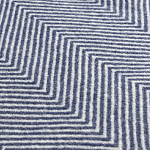 Плед из шерсти мериноса темно-синего цвета 130×180 см Indigo Waves варинант исполнения - 2 | Loft Concept в Волгограде