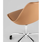 Офисный стул на металлическом основании EGGERY Brown пластик варинант исполнения - 3 | Loft Concept в Волгограде