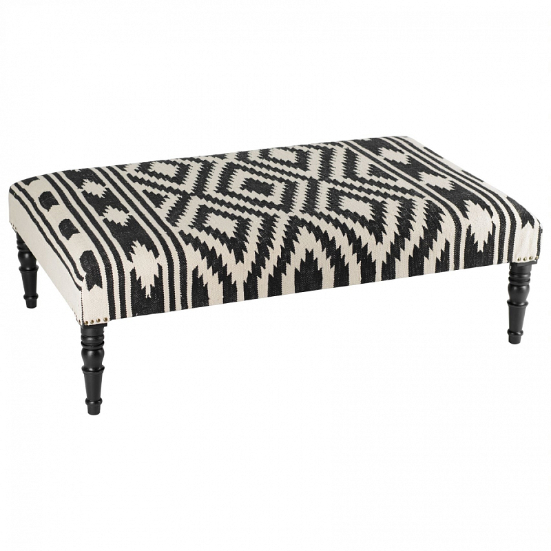 Банкетка Черно-Белый Келим Black and White Kelim BENCH Черно-белый Банкетка Черно-Белый Келим Black and White Kelim BENCH Черно-белый в Волгограде | Loft Concept