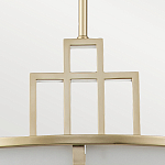 Подвесной светильник цвета латунь с белым матовым плафоном с геометрическим рисунком Feiss варинант исполнения - 4 | Loft Concept в Волгограде