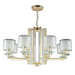 Люстра с 8-ю цилиндрическими плафонами из стекла Laurent варинант исполнения - 5 | Loft Concept в Волгограде