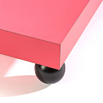 Дизайнерский кофейный стол на круглых ножках Poltronova T02 Pink Coffee Table варинант исполнения - 3 | Loft Concept в Волгограде