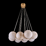 Люстра подвесная круглая с сферическими плафонами из натурального камня Glowing Spheres варинант исполнения - 12 | Loft Concept в Волгограде