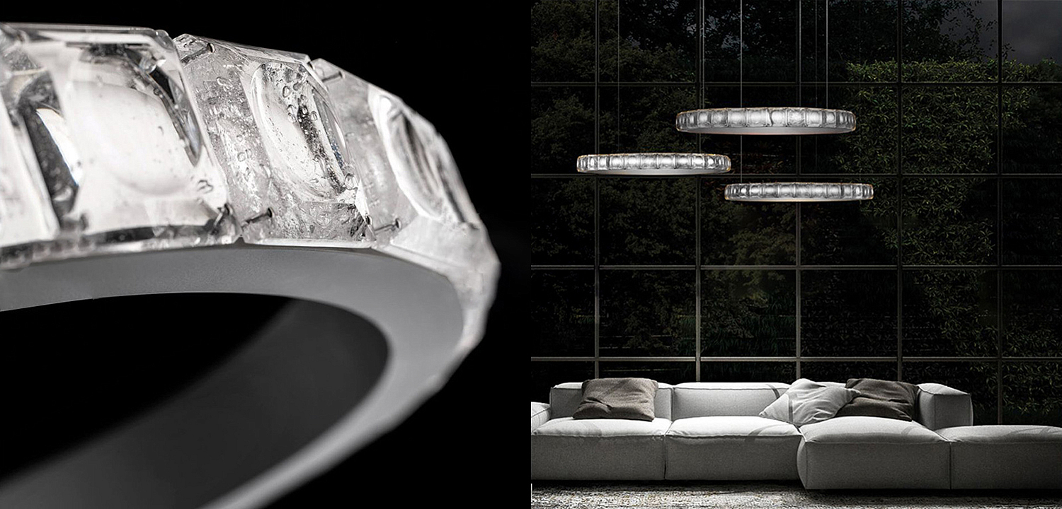 Люстра Ring horizontal silver chandelier Люстра Ring horizontal silver chandelier - Loft-Concept в Волгограде