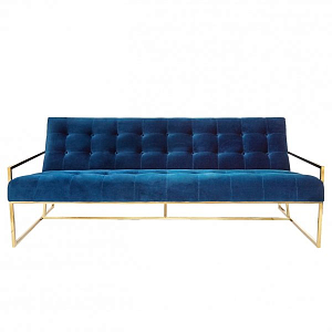 Софа Navy Velvet Apartment Sofa